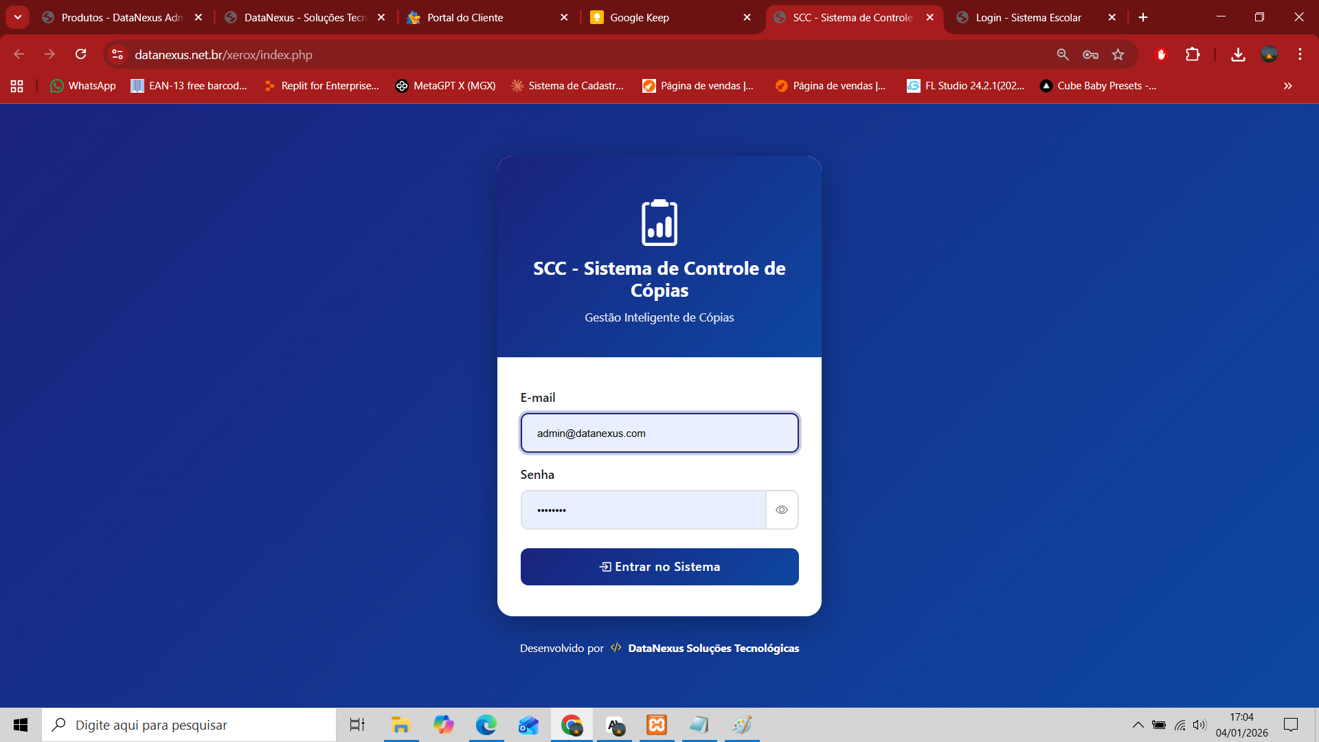 Sistema de Gestão de Cópias Xerográficas