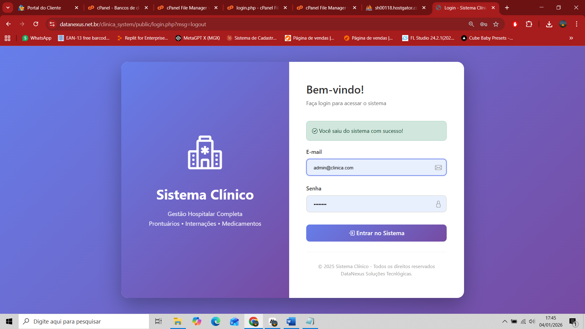 Gestão de Clínicas Hospitalares